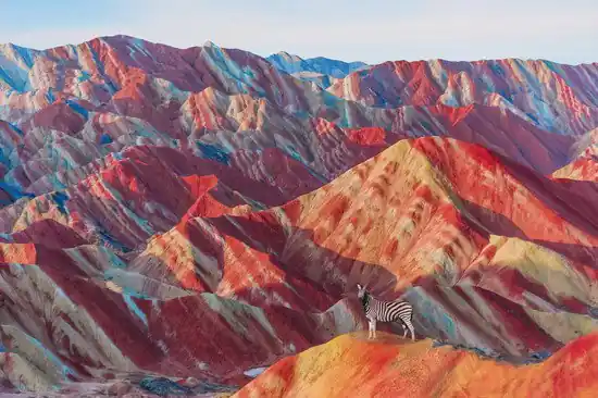 Zebra Rainbowmountain Neuheit