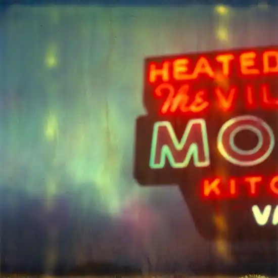 Village motel blue Ausverkauf