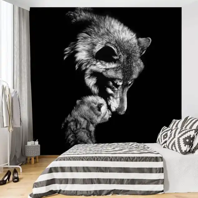 Wolf vor Schwarz Meistverkauft