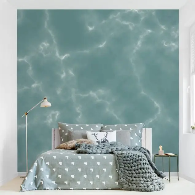 Zarte Marmoroptik in Blau Must-Have