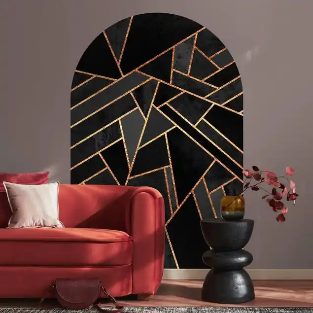 Wochenendangebot Schwarze Dreiecke Gold