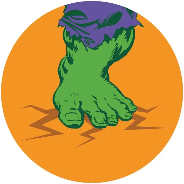 Zertifiziert Avengers Hulk's Foot Pop Art