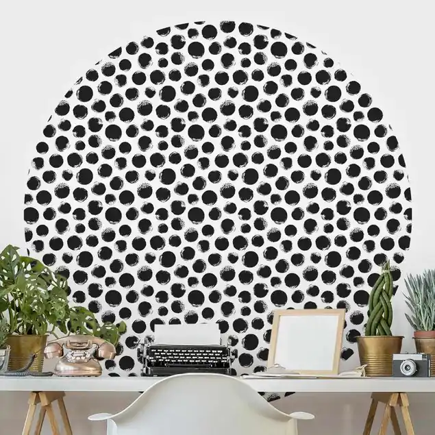 Wochenendangebot Schwarze Tusche Polkadots