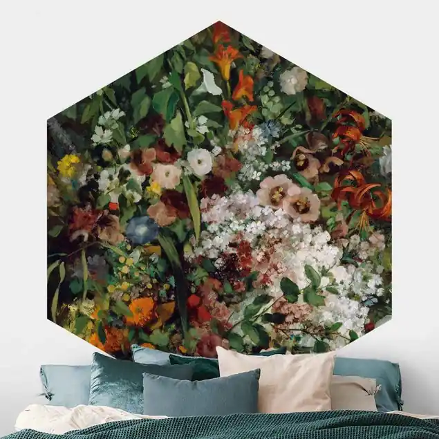 Abverkauf Gustave Courbet - Blumenstrauß in Vase