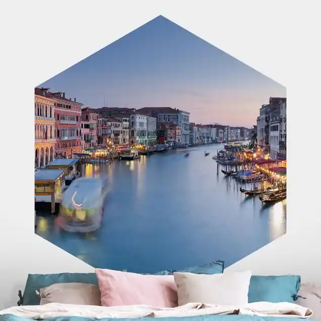 Abendstimmung auf Canal Grande in Venedig Highlight