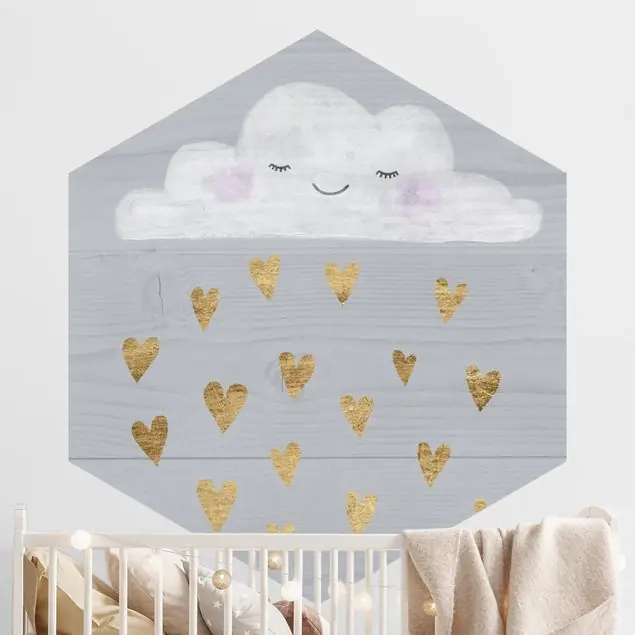 Wolke mit goldenen Herzen Markenprodukt