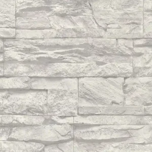 A.S. Création Best of Wood`n Stone 2nd Edition in Grau Weiß - 707116 Finale Aktion