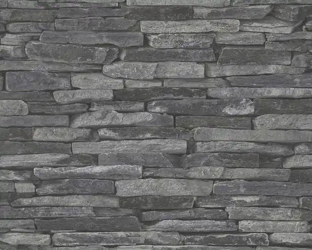 A.S. Création Best of Wood`n Stone 2nd Edition in Grau Schwarz - 914224 Abverkauf