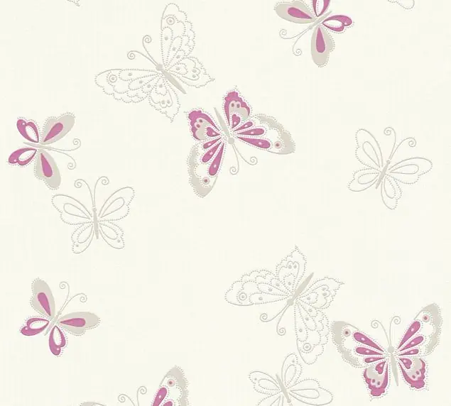 A.S. Création Happy Spring in Beige Metallic Lila - 347651 Direktkauf
