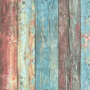 A.S. Création Best of Wood`n Stone 2nd Edition in Blau Bunt - 307231 Solange Der Vorrat Reicht