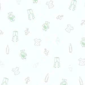 A.S. Création Little Stars in Grün Metallic Weiß - 358451 Neuheit