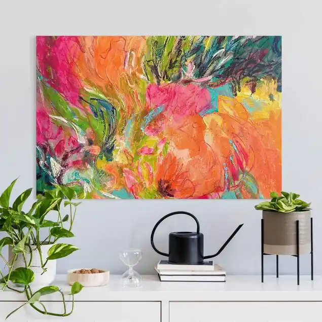Abstrakte Blumen Malerei Neu