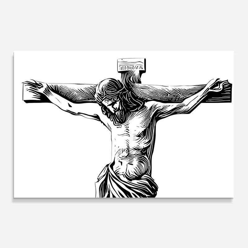 Küchenrückwand Glas Jesus Sketch Neu Im Sortiment