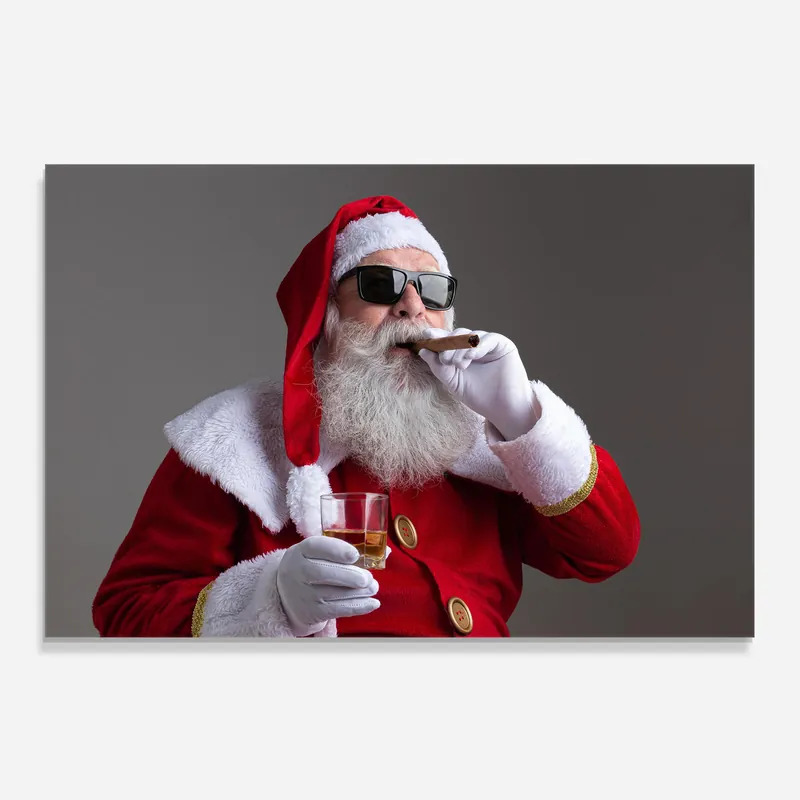 Zertifiziert Küchenrückwand Glas Sunglasses Santa