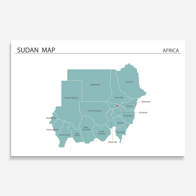 Abverkauf Küchenrückwand Glas Sudan Map
