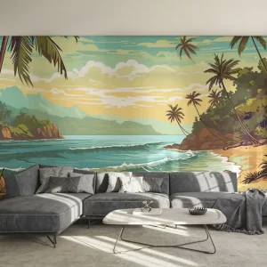 Fototapete Cartoon Beach Art Neue Ware