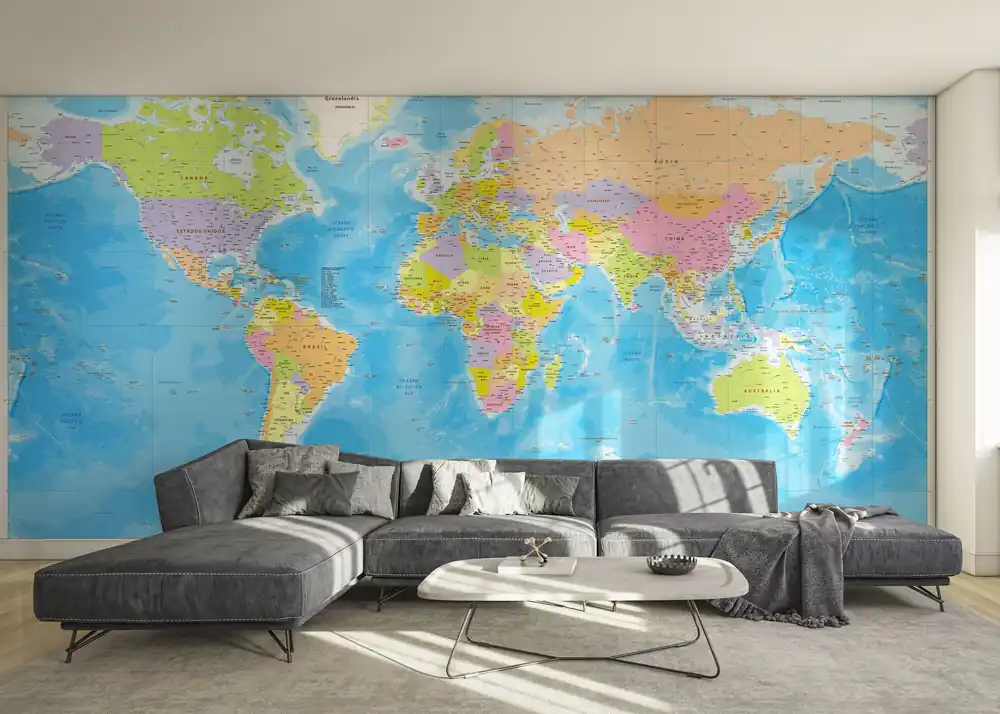 Echt Fototapete Cool World Map