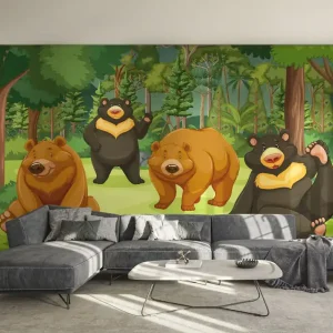 Fototapete Bear Family Finale Aktion