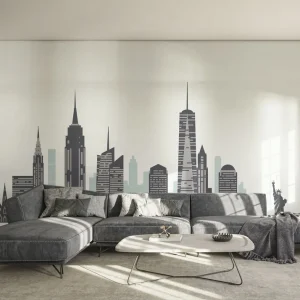 Abverkauf Fototapete Blue Grey New York
