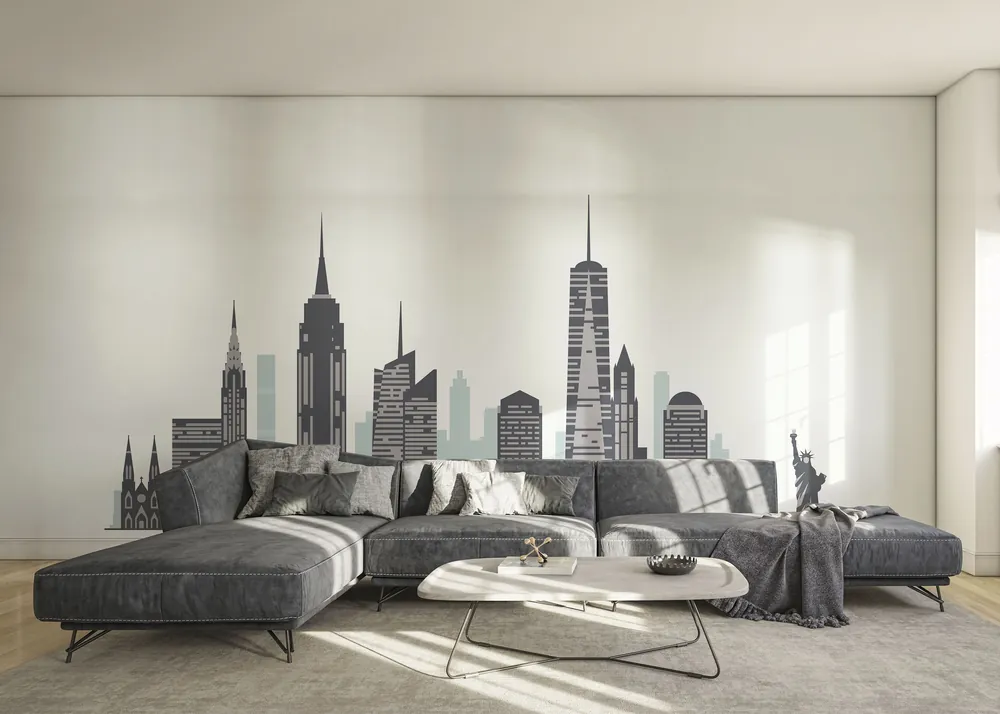 Abverkauf Fototapete Blue Grey New York
