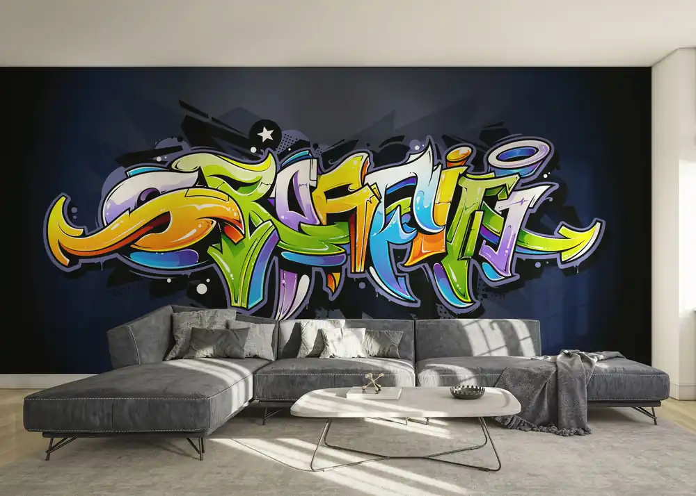 Zertifiziert Fototapete Color Mix Graffiti