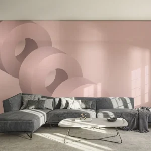 Abverkauf Fototapete Pink Circle Floating