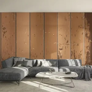 Zertifiziert Fototapete Brown Shades Wood