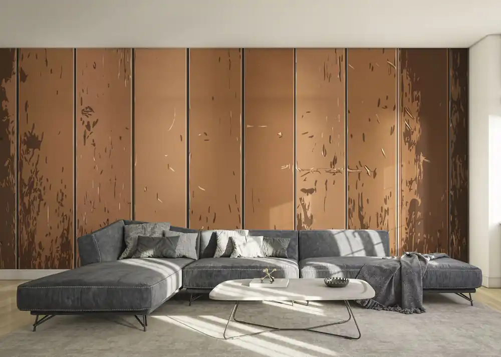 Zertifiziert Fototapete Brown Shades Wood