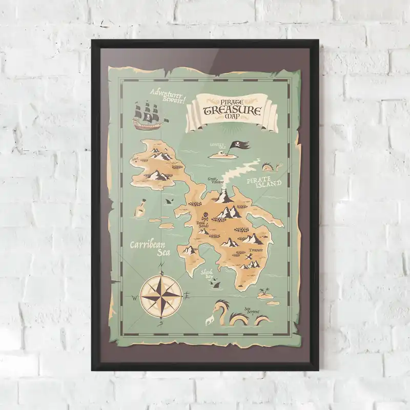 Begrenztes Angebot Gerahmte Poster Adventurer Beware