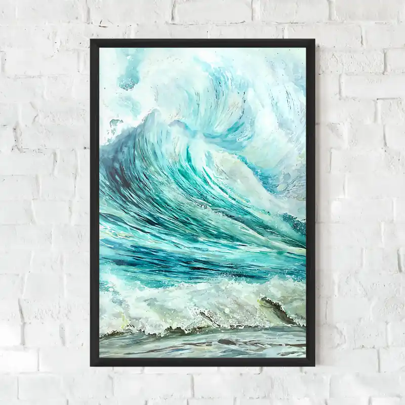 Gerahmte Poster Sea Watercolor Rabatt