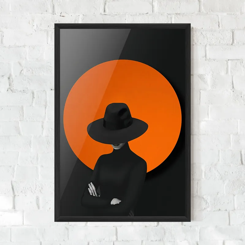 Gerahmte Poster Black Fashion Rabatt