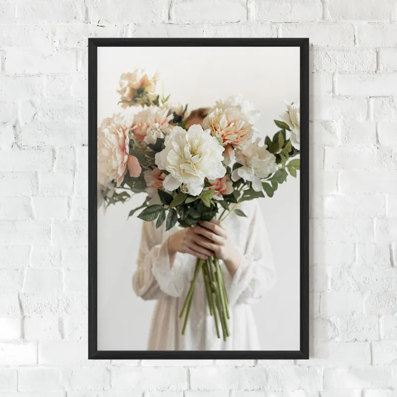Preiswert Gerahmte Poster Bouquet Holding