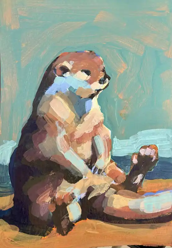 Angebot Otter, sitzend