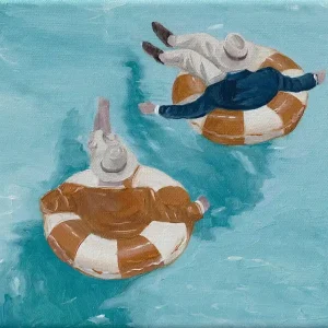 Abverkauf casually swimming - fine art print/Kunstdruck