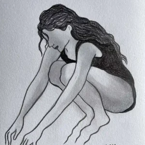 Wochenendangebot Subtle sketch of a woman #8