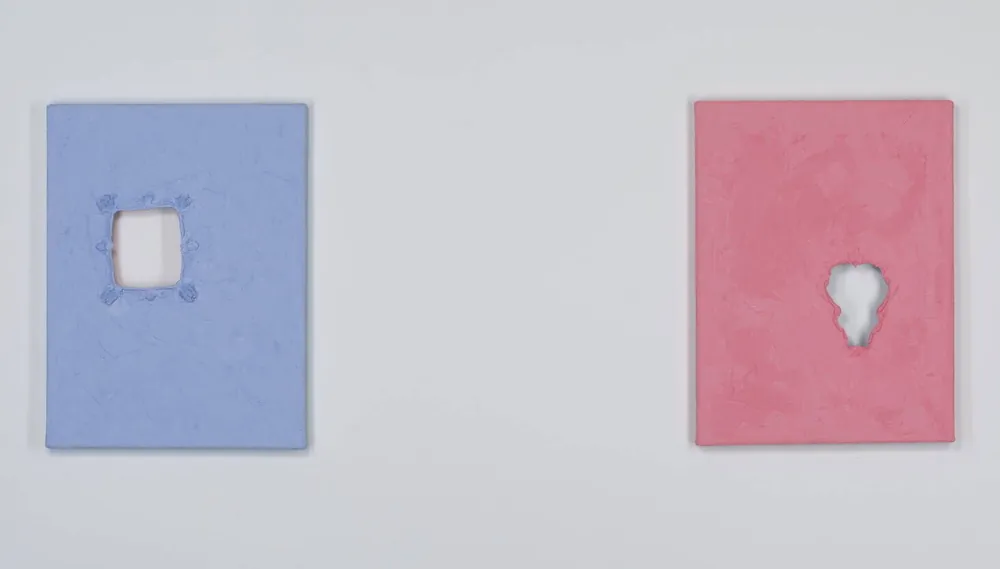 2 Rahmen Baby Blau und Baby Pink Aktuell